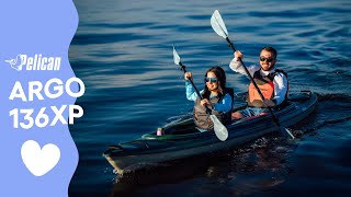 Tandem Kayaking for Beginners: Pelican Argo 136XP (NEW Iris Color)