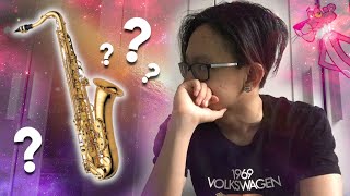 I JUST GOT A SAXOPHONE!