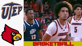 UTEP vs LOUISVILLE Basketball Game Full Highlights 2024