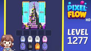 Pixel Flow Level 1277 Solution Walkthrough