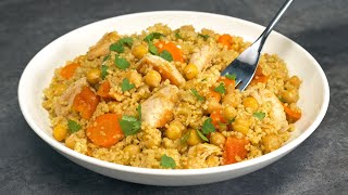 Dinner in 20 Minutes! Chicken Vegetable Couscous. Recipe by Always Yummy!