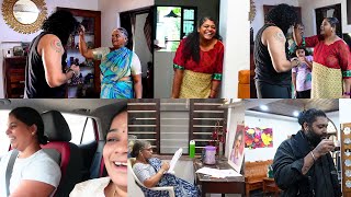 WHOLE FAMILY IN MY VLOG! Satheesh Sabari Malai Kilambiyachu - Dinner with a Friend - Eggless Brownie