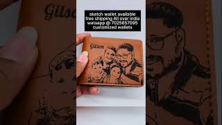 sketch wallet | photo printed wallet | photo wallet | customised wallets | shorts | personalised