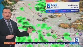 Here's when Tuesday's rain will arrive in SoCal