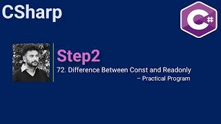 72. Difference Between Const and Readonly – Practical Program