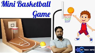 How to make basketball game at home | Amazing diy mini basketball game | DIY | mini basketball game