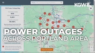 Trees downed across Portland area; power outages remain