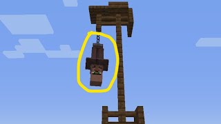 How to hang a villager