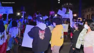 Asheville NC protesters rally against Trump’s immigration policies