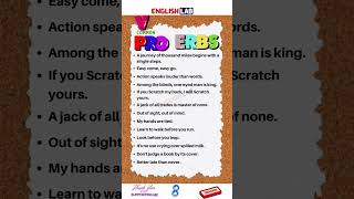 Common English Proverbs #Shorts# English vocabulary/ Learn English/ Spoken English/ English Grammar
