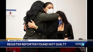 Jury finds Des Moines Register reporter not guilty of charges at protest