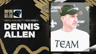 Dennis Allen previews Week 2 game against Panthers | New Orleans Saints
