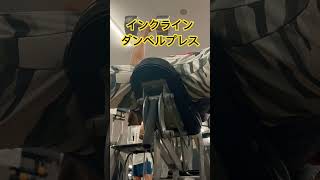 インクラインダンベルプレス片手30kg#ダイエット#メタボ#エクササイズ#筋トレ#トレーニング