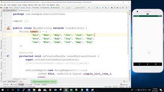 Use ListActivity as a ListView for Android App