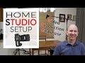 Home Studio Setup and Camera Gear for YouTube | Filming Editing Lighting Audio