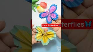 Cute Butterfly Paper Craft | DIY Origami paper craft idea for kids shorts @ArasEasyArt #art