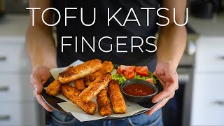 SUPER CRISPY Tofu Katsu Fingers Recipe you'll FALL IN LOVE WITH!