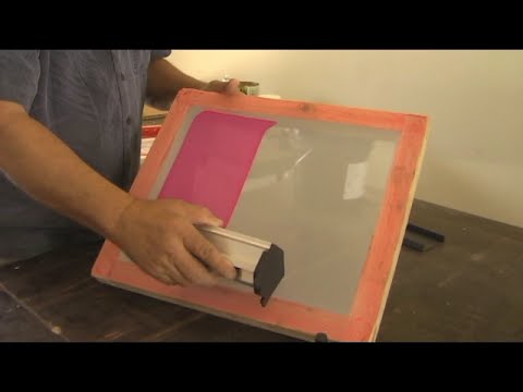 It's easy to burn an image into a silk screen It's easy to burn an image into a silk screen