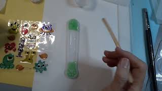 #182 Bookmarking with Stickers and UV resin   Made with Clipchamp