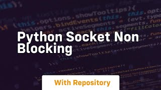 python socket non blocking