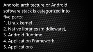 Android architecture or Android software stack | Android Interview Questions