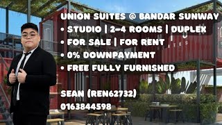 Union Suites @ Bandar Sunway | 469sqft | 2 Rooms | Fully Furnished [Video Viewing]