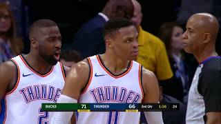 Thunder's Russell Westbrook Destroys Bucks' Thon Maker With Vicious Slam