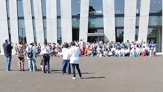 アーカイブ配信。古平琴平神社 最終日役場前。Kotohira Shrine annual worship.The final day begins in front of the town hall.