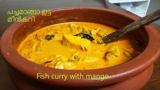 പച്ചമാങ്ങാ ഇട്ട മീൻകറി / Fish curry with mango