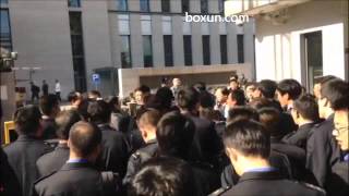 北京南动车所乘务员70余人到北京铁路局抗议