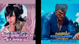 TEKKEN RANKED BR RNG GABI LIUKIN (LILI) #7 RANKED VS KND | LUAN (BRYAN) TEKKEN REPLAYS BR ALTO NIVEL