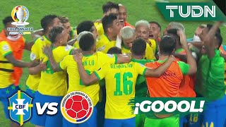 ¡LETAL! Cabezazo de Casemiro y remonta | Brasil 2-1 Colombia | Copa América 2021 | Grupo B-J4 | TUDN