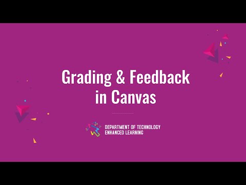 Grading And Feedback In Canvas 2 Youtube