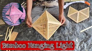 Bamboo hanging light. it's amazing and new quality products use for home decoration.