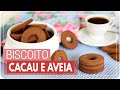 BISCOITO CROCANTE DE CACAU E AVEIA {muito fácil e rápido} | Mamãe Vida Saudável #307