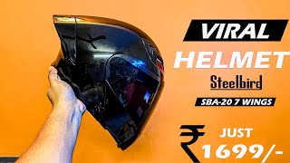 Unboxing the Steelbird SBA 20 7Wings Helmet: Is It Worth the Hype?😱😱 #trendingvideo #viralvideo 2025