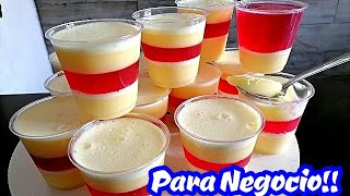 GELATINA para NEGOCIO 2 SABORES // ¿Cómo hacer gelatinas para vender?// Crisenalacocina