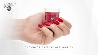 Gelish Dip Step by Step:  Color Overlay Application