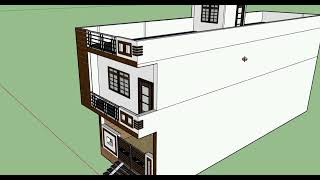 17x55 house plan | 2 bedroom house design  | 3d house elevation | 17x 55 house map | 17ft front |