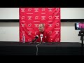 todd knott weekly media conference wisconsin men s hockey feb. 11 2025