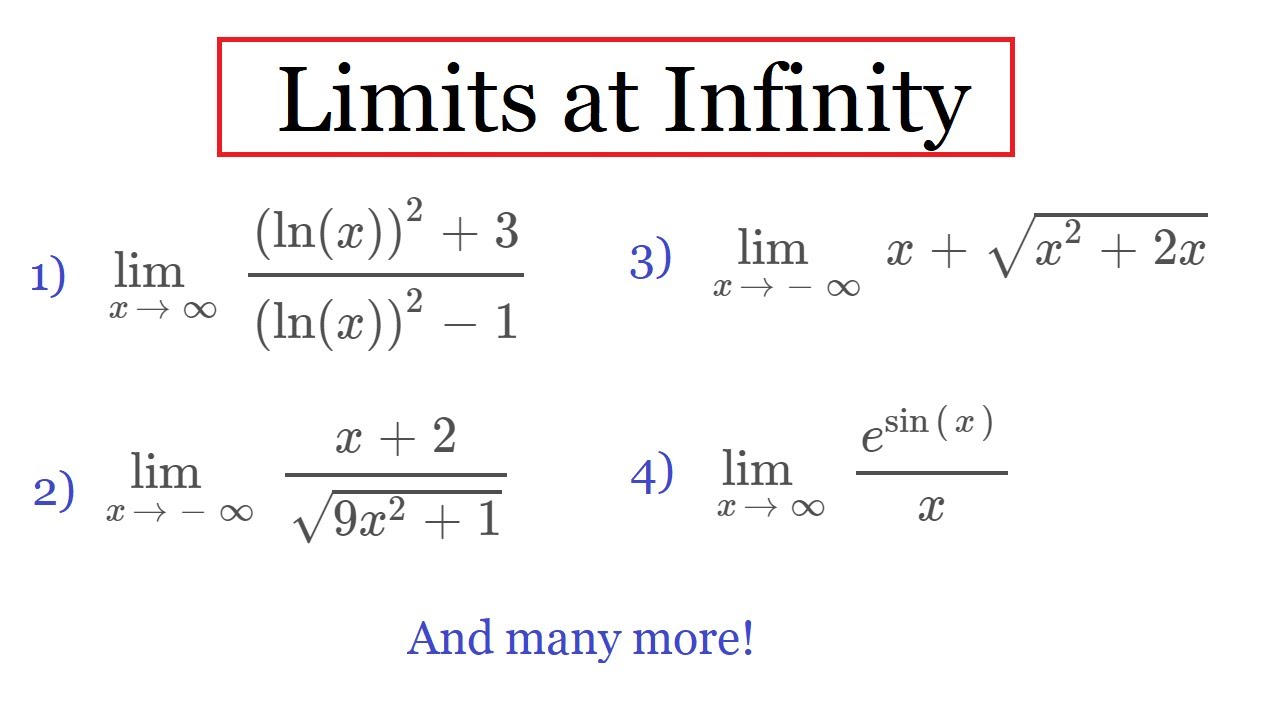 10 Limits At Infinity - YouTube