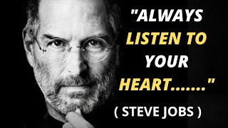 ALWAYS LISTEN TO YOUR HEART | STEVE JOBS MOTIVATIONAL SPEECH | #motivation #stevejobs #apple #viral