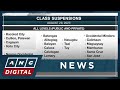 Classes suspended in some parts of PH amid heavy rains due to typhoon 'Goring' | ANC