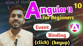 Angular 18 | Event Binding in Angular ✅ aadiandjava