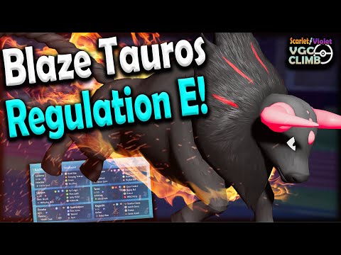BLAZE TAUROS is the Anti Meta Answer to Regulation E! Pokemon Scarlet and Violet VGC 2024