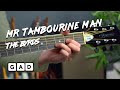 Play Mr Tambourine Man on acoustic guitar (beginner + intermediate tutorial)