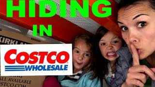 HILARIOUS Hide and Seek  / Family sardines game in Costco Warehouse