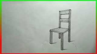 2 Point Perspective Chair: How to Draw It Yourself