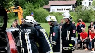 Schauübung Technische Hilfeleistung Feuerwehr Bodenkirchen