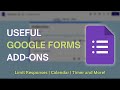 5 Most Useful Add-Ons For Google Forms | Google Forms Tips and Tricks